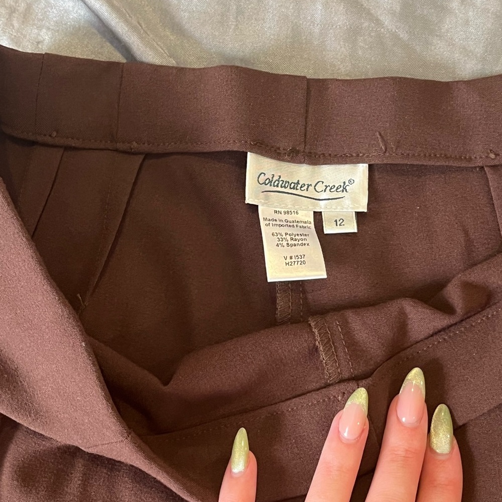 Coldwater Creek Chocolate Trousers